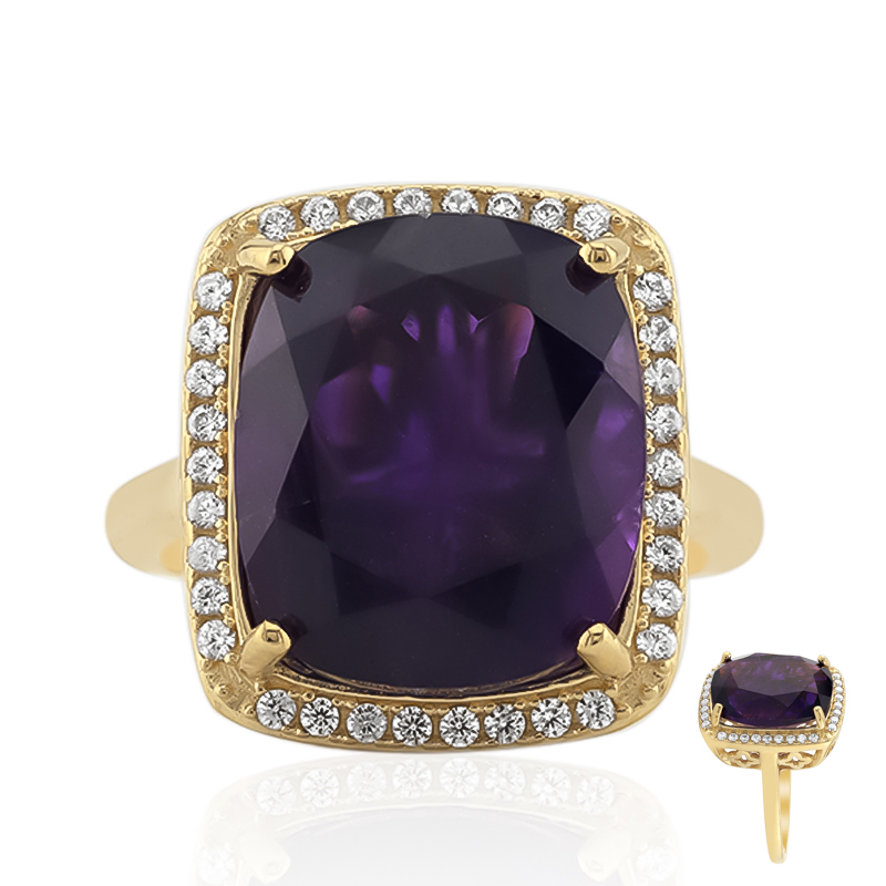 Marokkanischer Amethyst-Silberring