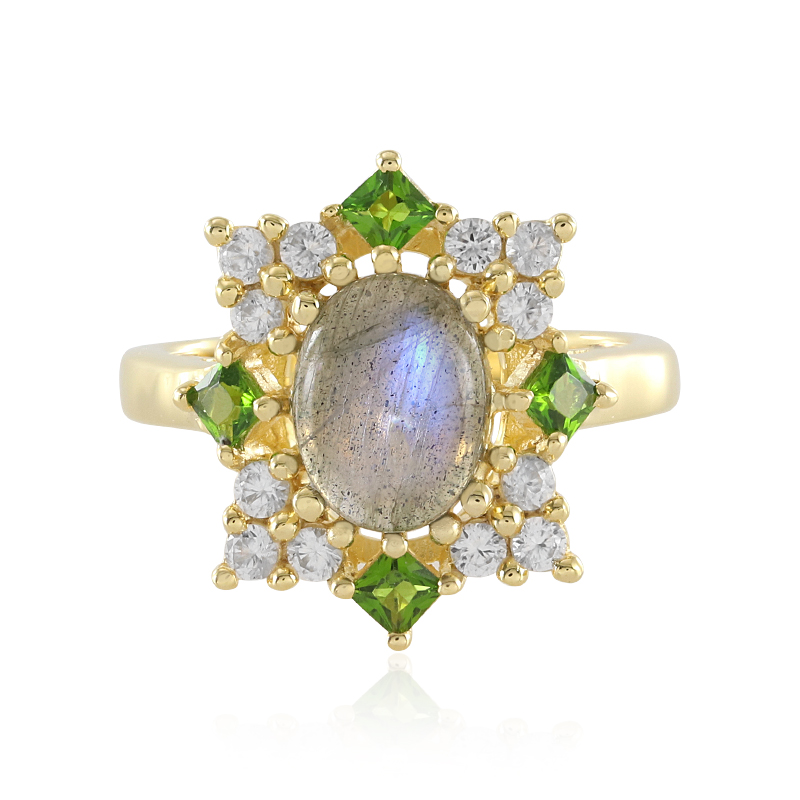 Labradorit-Silberring Labradorit-Silberring