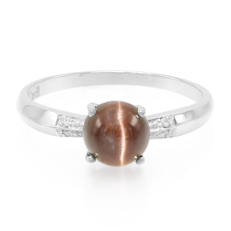 Skapolith-Katzenauge-Silberring