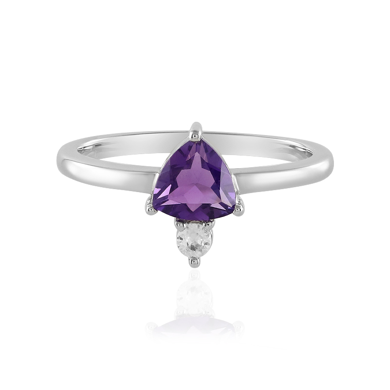Sibirischer Amethyst-Silberring