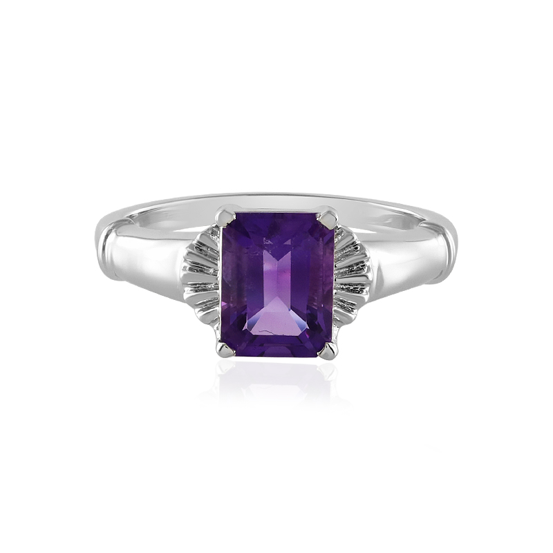 Sibirischer Amethyst-Silberring Sibirischer Amethyst-Silberring