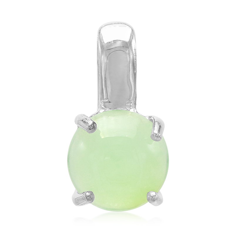 Kaiserlicher Chrysopras-Silberanhänger