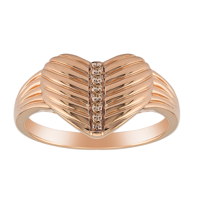 SI1 Argyle-Rose de France-Brillant-Silberring (Annette)