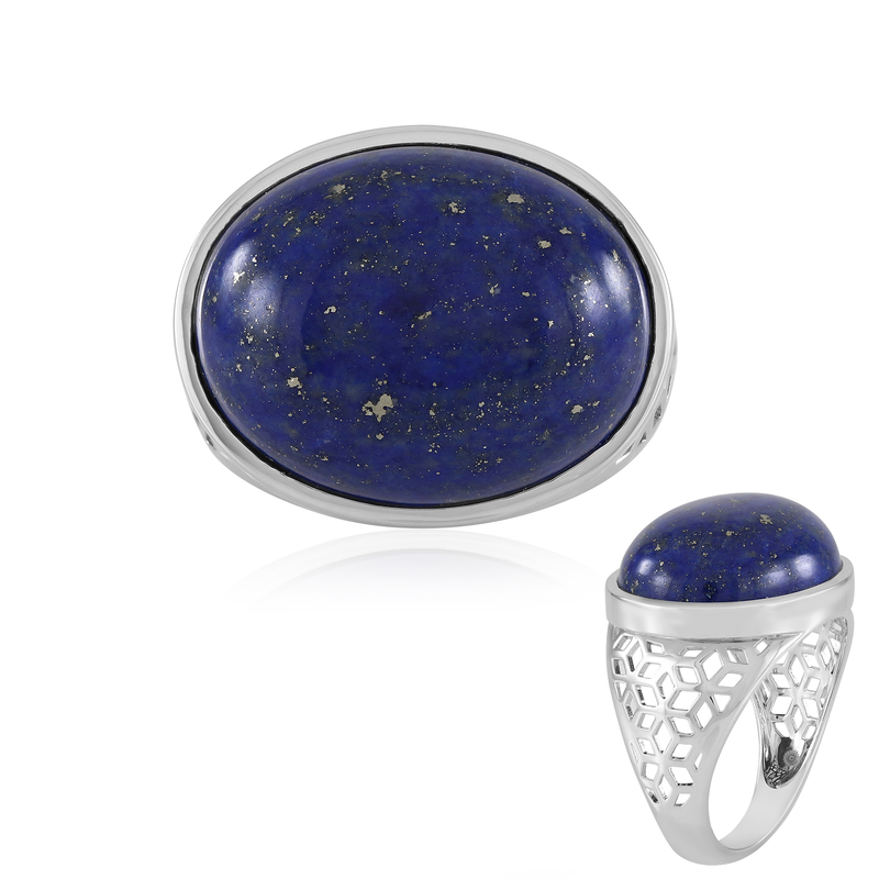 Lapislazuli-Silberring (Ornaments by de Melo)