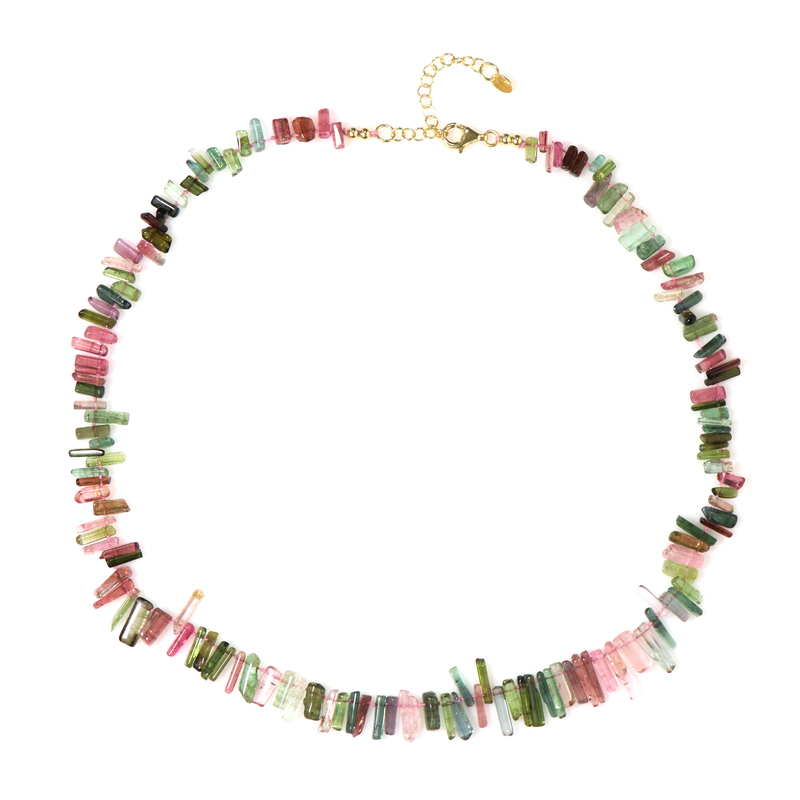 Turmalin-Silberhalskette (Adela Silber) Turmalin-Silberhalskette (Adela Silber)