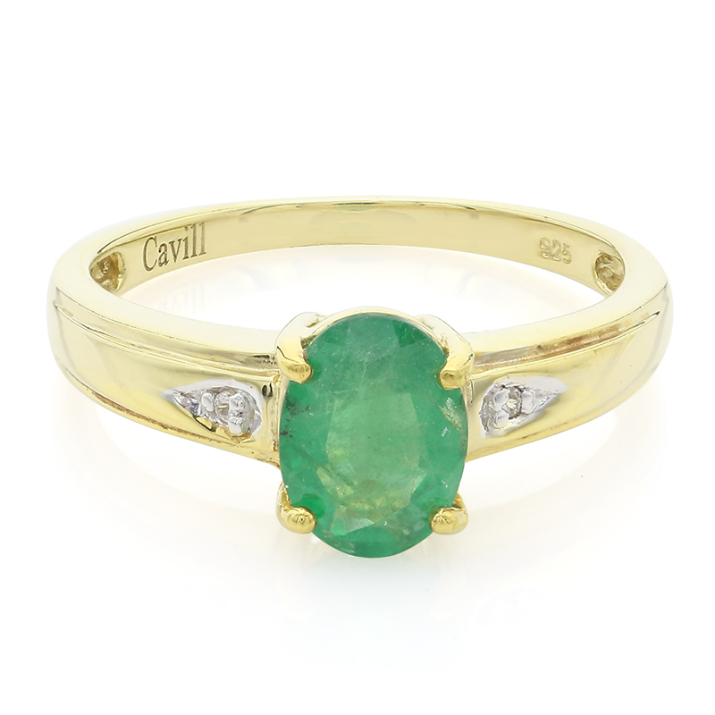 Bahia-Smaragd-Silberring