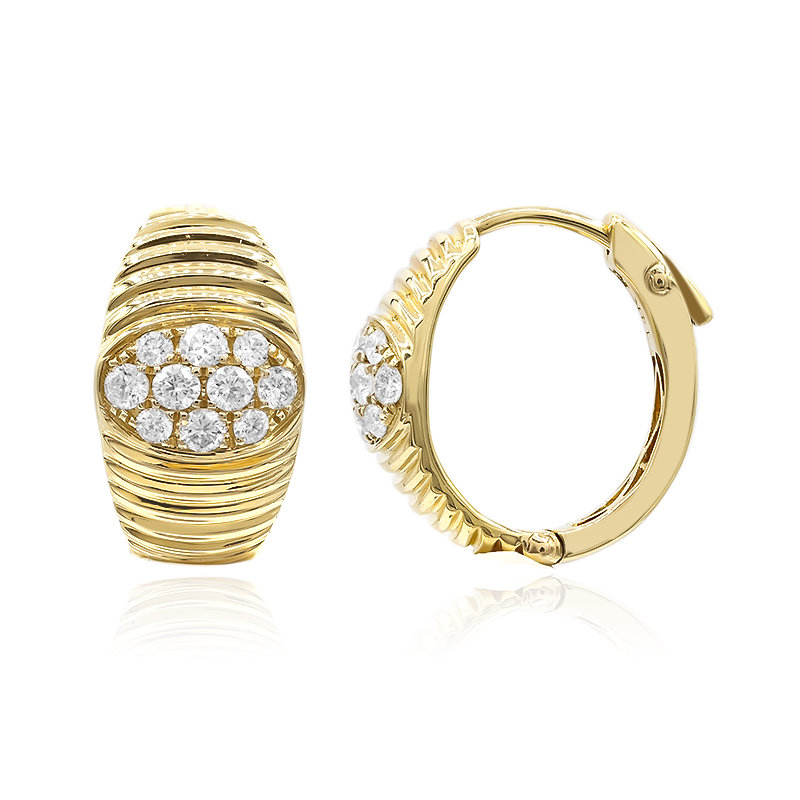 SI2 (H) Brillant-Goldohrringe (CIRARI)