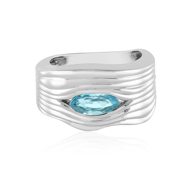 Ratanakiri-Zirkon-Silberring (de Melo)