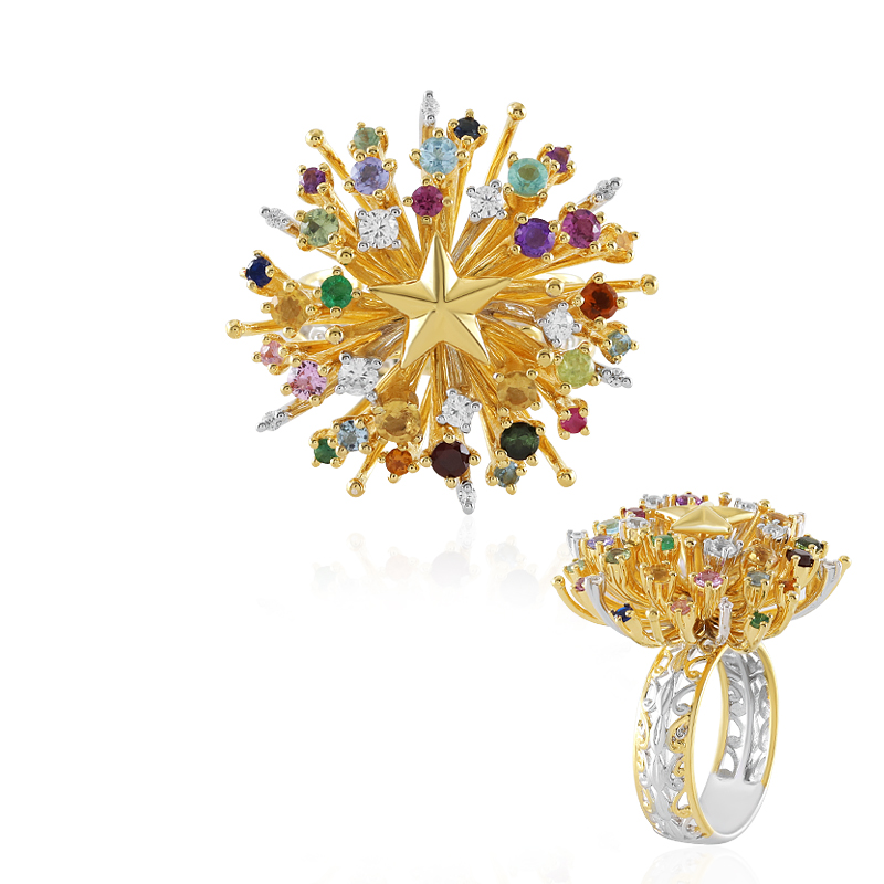 Edelstein-Silberring (Gems en Vogue) Edelstein-Silberring (Gems en Vogue)