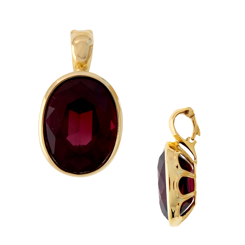 Rhodolith-Goldanhänger (CUSTODANA) Rhodolith-Goldanhänger (CUSTODANA)