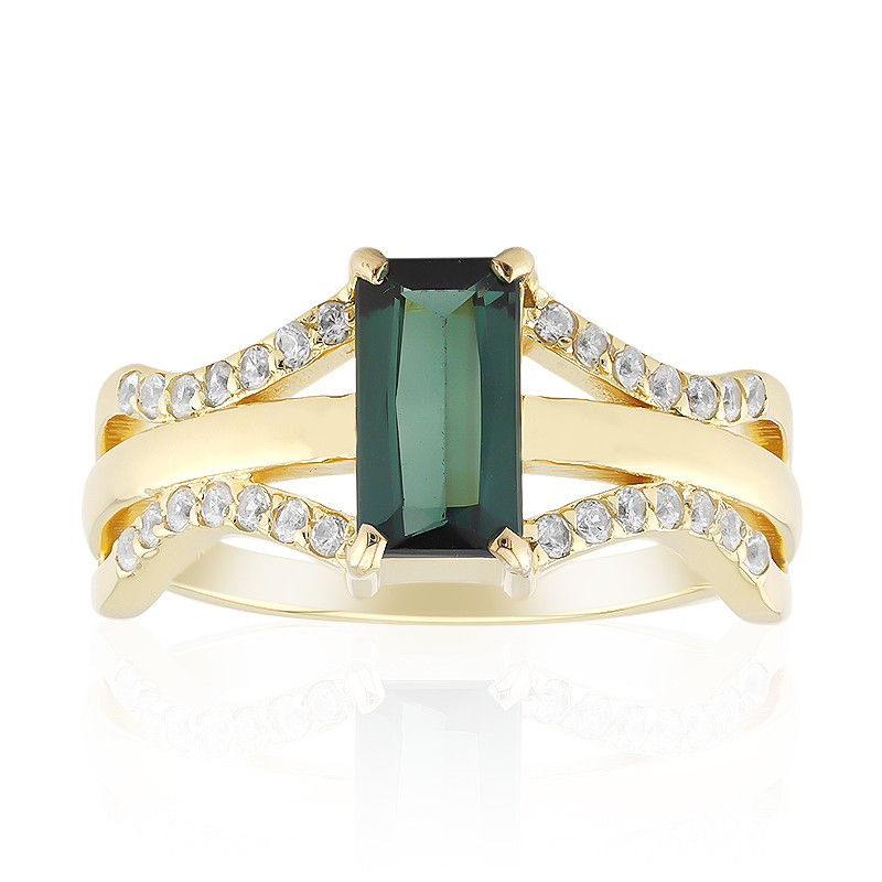 Indigolith-Silberring (Adela Silber)