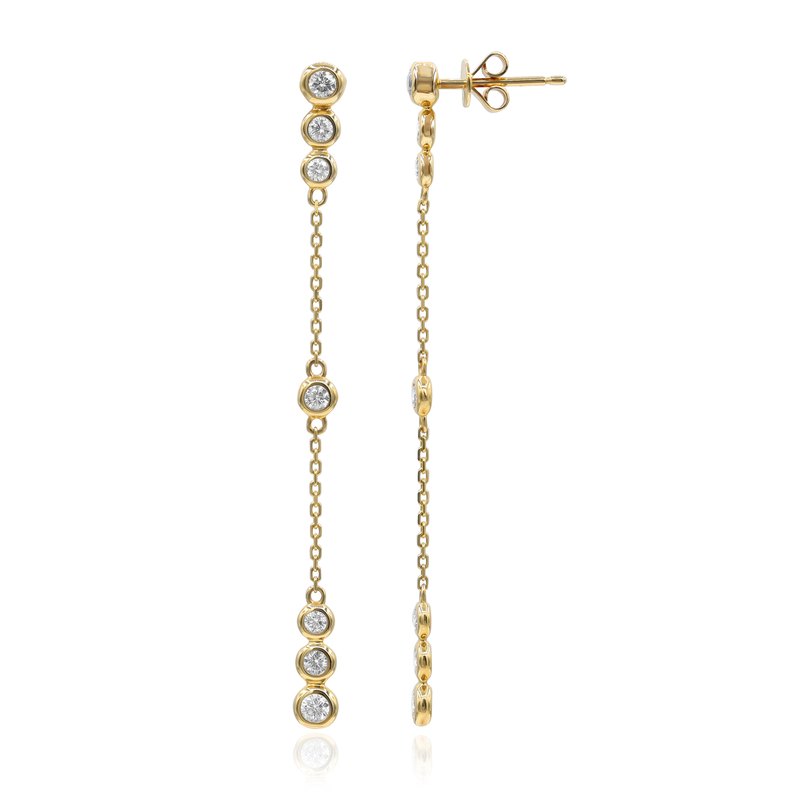 SI2 (H) Brillant-Goldohrringe (CIRARI) SI2 (H) Brillant-Goldohrringe (CIRARI)