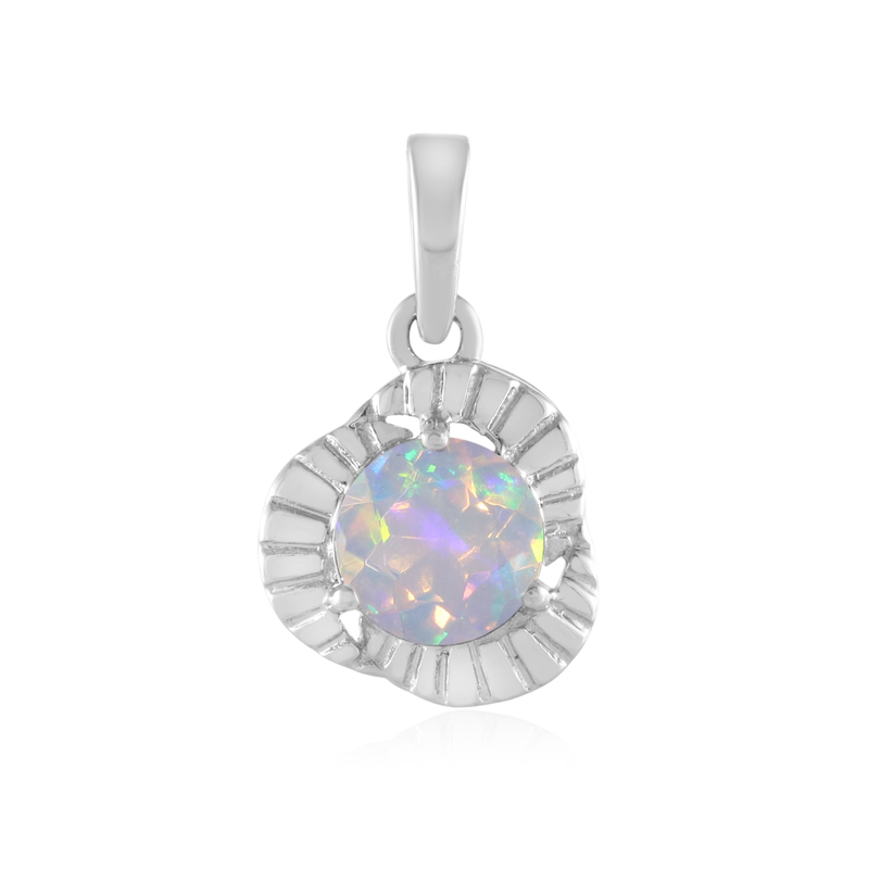 Welo-Opal-Silberanhänger