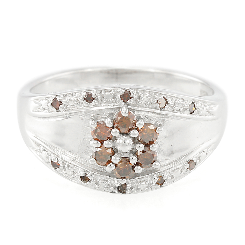 Fancy-Diamant-Silberring Fancy-Diamant-Silberring