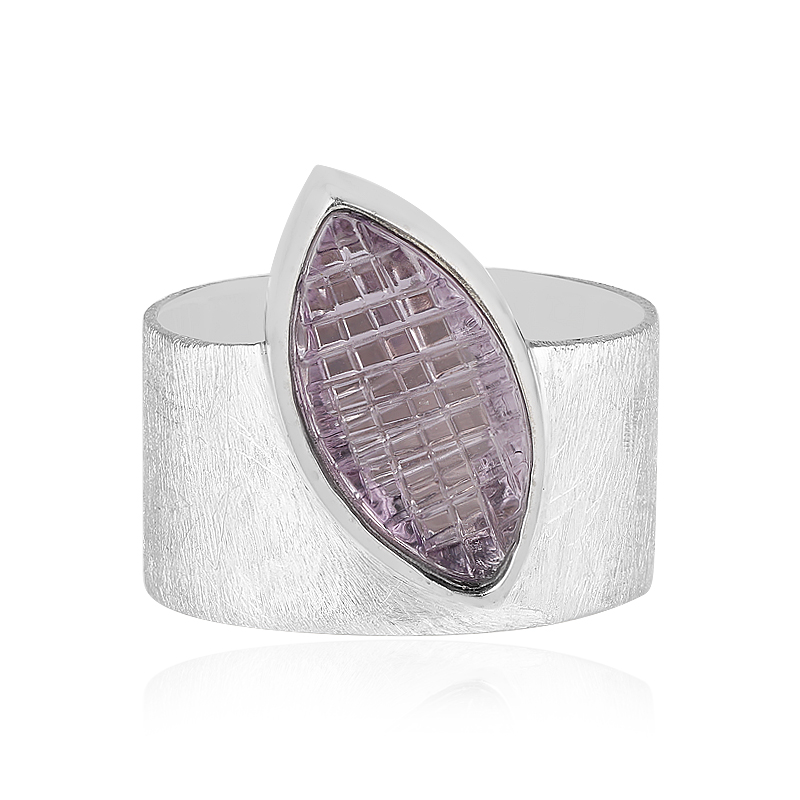 Lavendel-Amethyst-Silberring (MONOSONO COLLECTION) Lavendel-Amethyst-Silberring (MONOSONO COLLECTION)