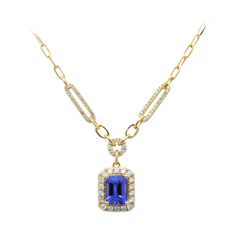 AAA-Tansanit-Goldcollier (CIRARI)
