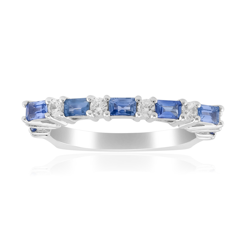 Blauer Tuléar-Saphir-Goldring (de Melo Gold)
