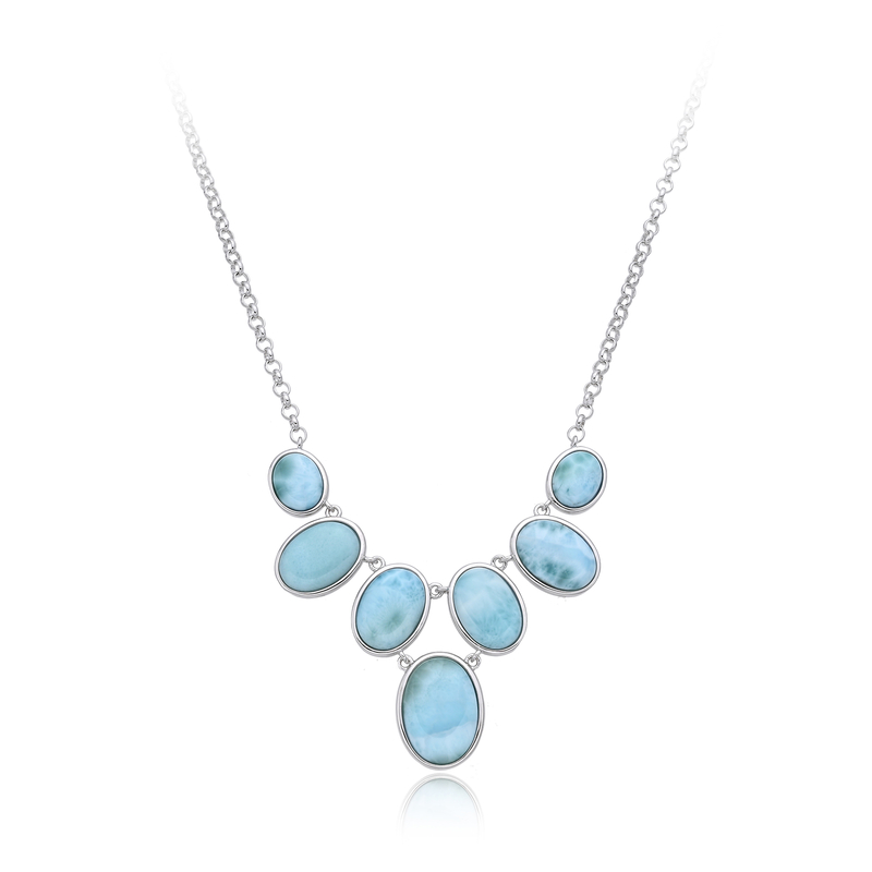 Larimar-Silbercollier