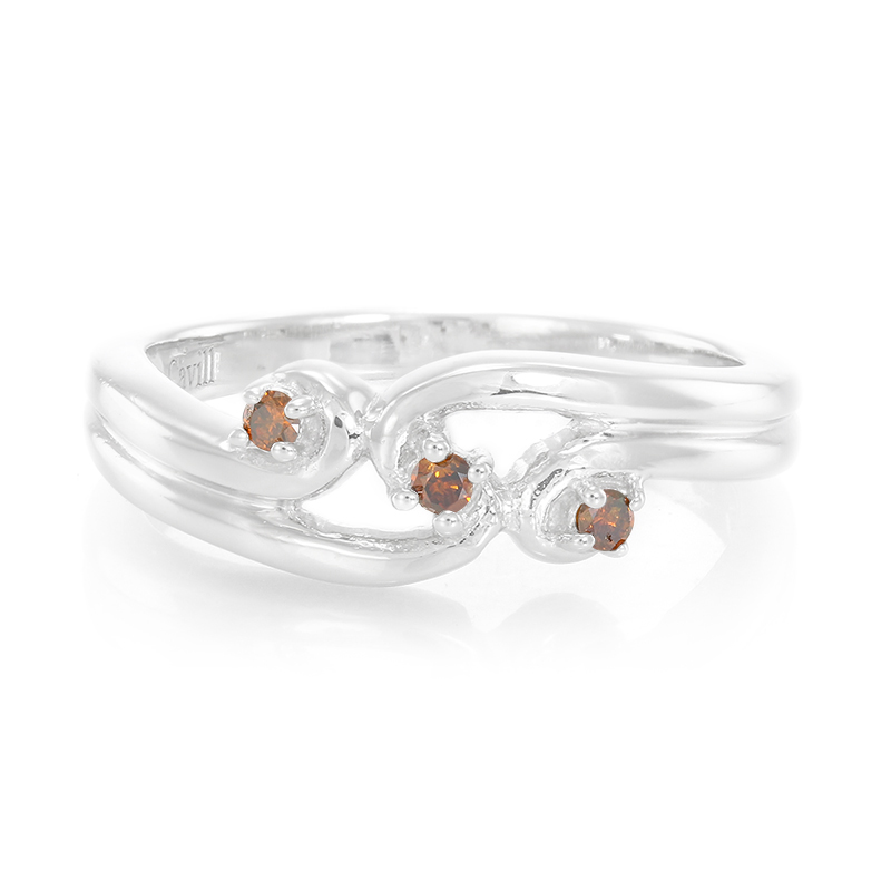 Fancy-Brillant–Silberring