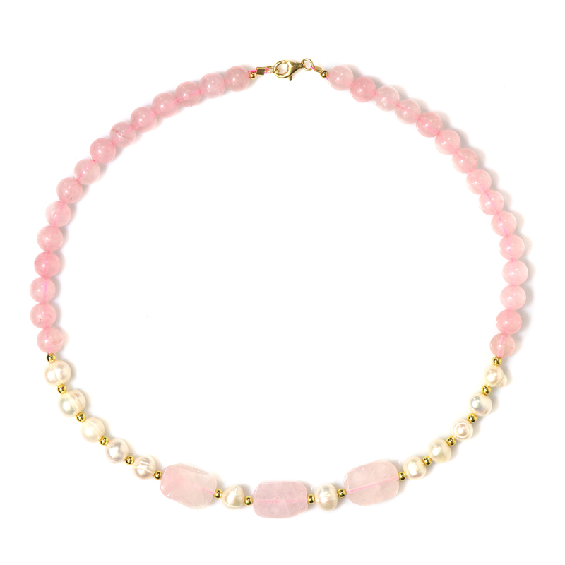 Edelstein-Silberhalskette (Riya)