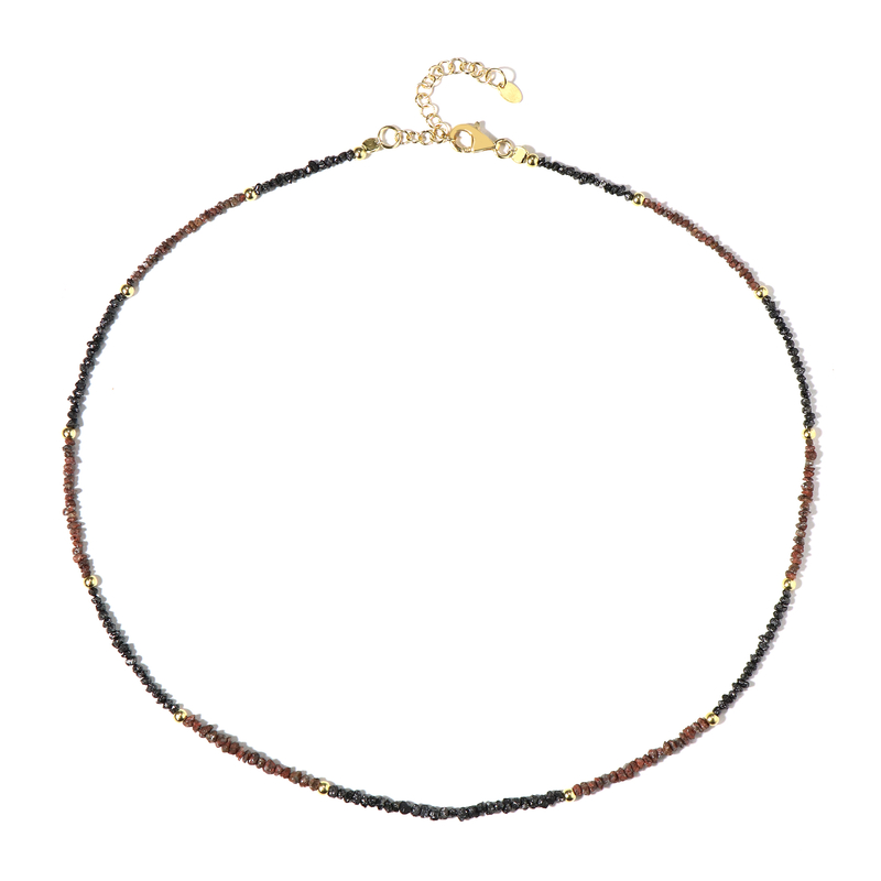 Diamant-Silberhalskette