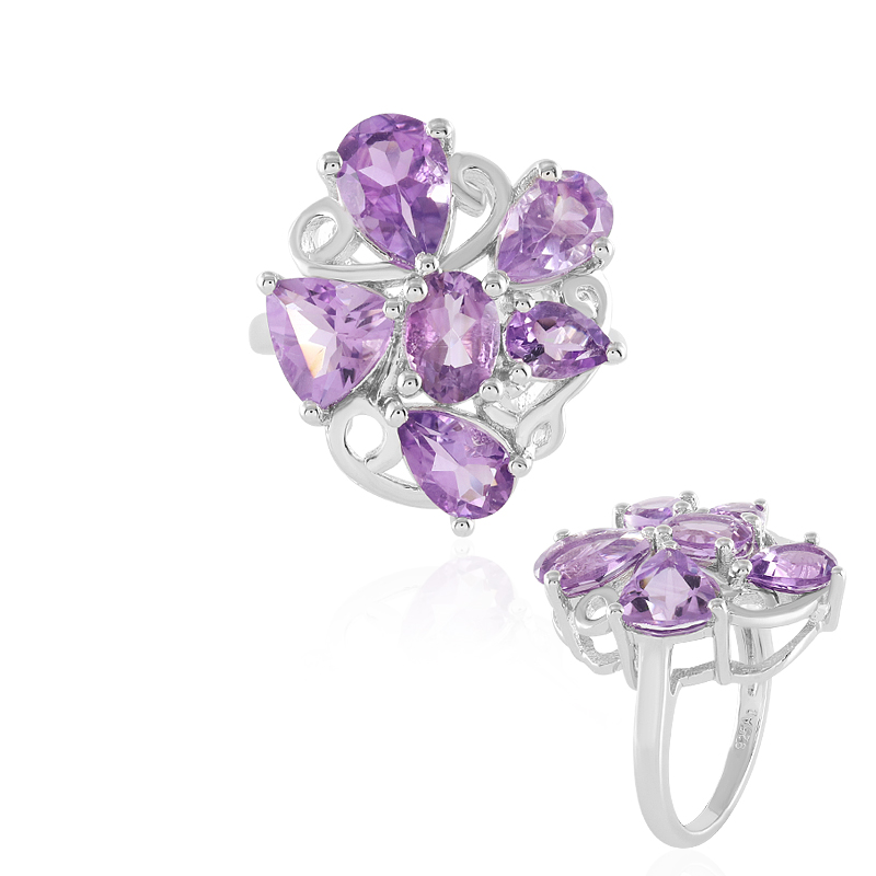 Amethyst-Silberring