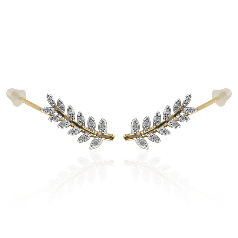 SI1 (G) Brillant-Goldohrringe (Annette)