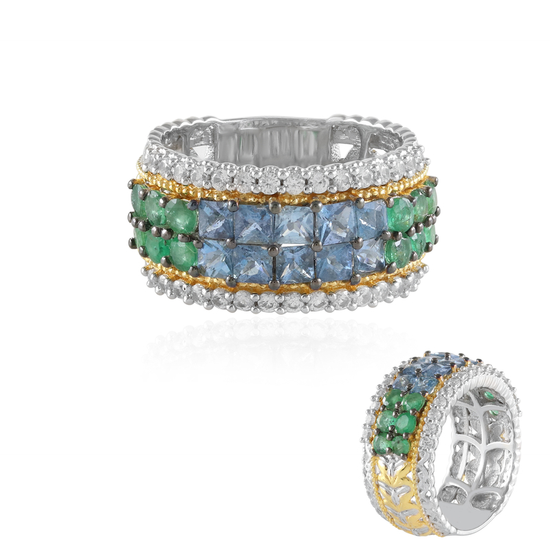 Edelstein-Silberring (Gems en Vogue)