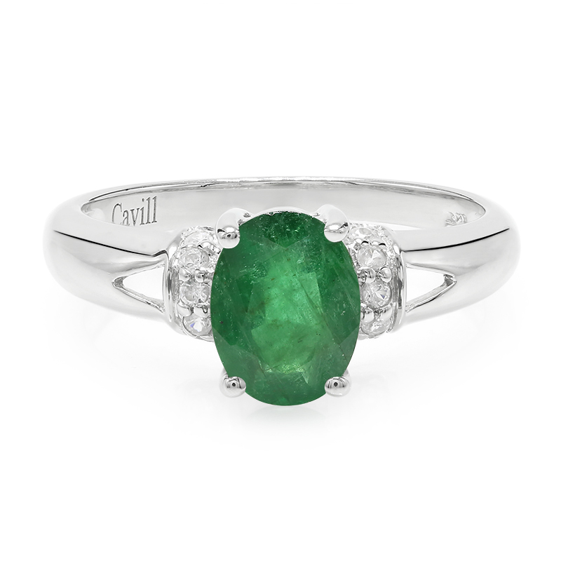 Bahia-Smaragd-Silberring Bahia-Smaragd-Silberring