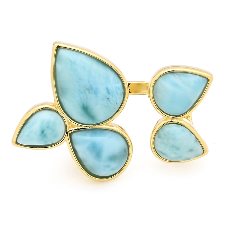 Larimar-Silberring