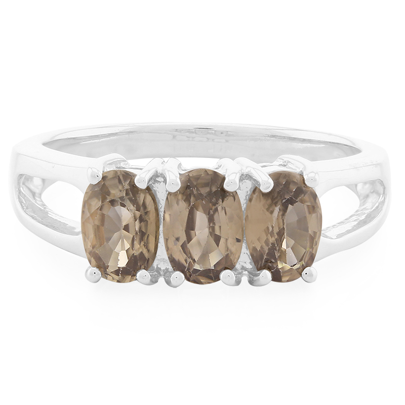 Zimt-Zirkon-Silberring Zimt-Zirkon-Silberring