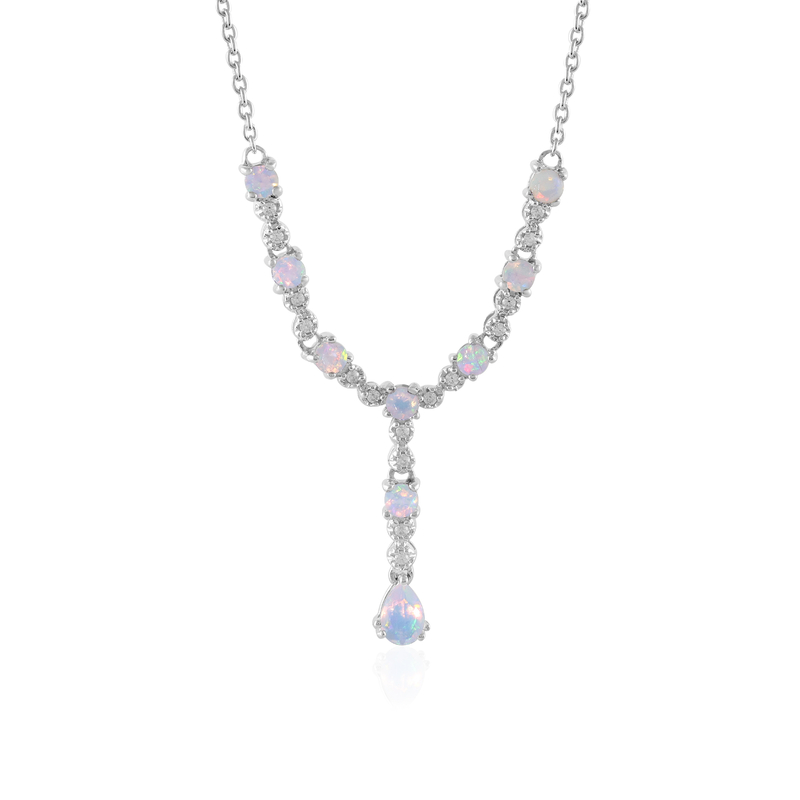 Welo-Opal-Silbercollier