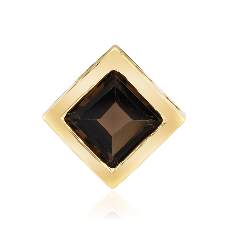 Rauchquarz-Silberanhänger (MONOSONO COLLECTION)