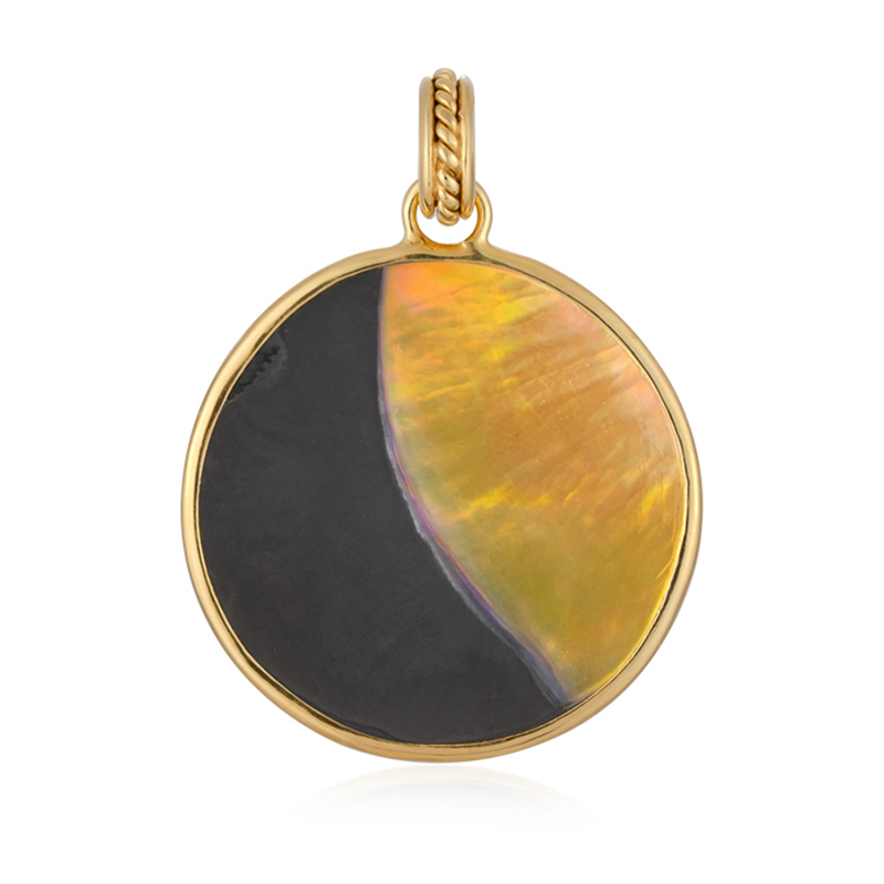 Perlmutt-Silberanhänger (Bali Barong)