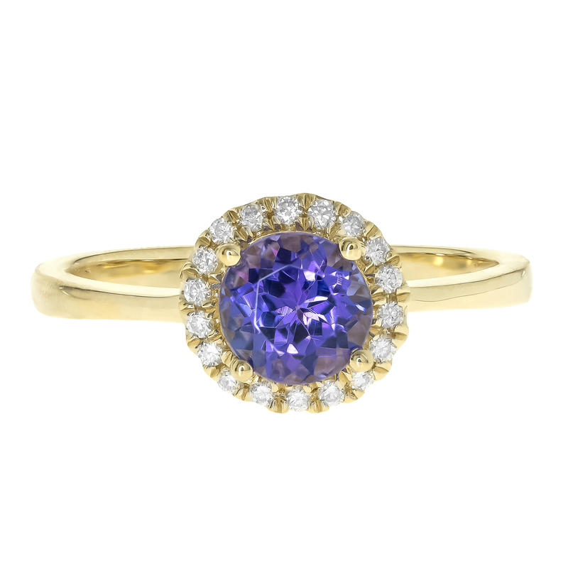 AAA-Tansanit-Goldring (CIRARI)