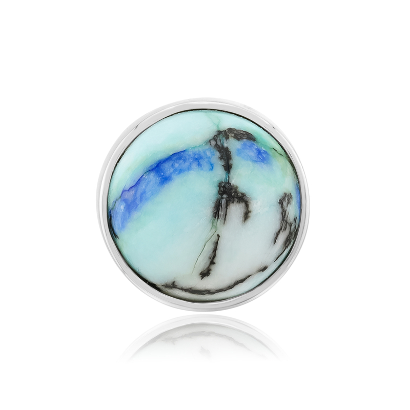 Azurit-Silberanhänger (MONOSONO COLLECTION) Azurit-Silberanhänger (MONOSONO COLLECTION)