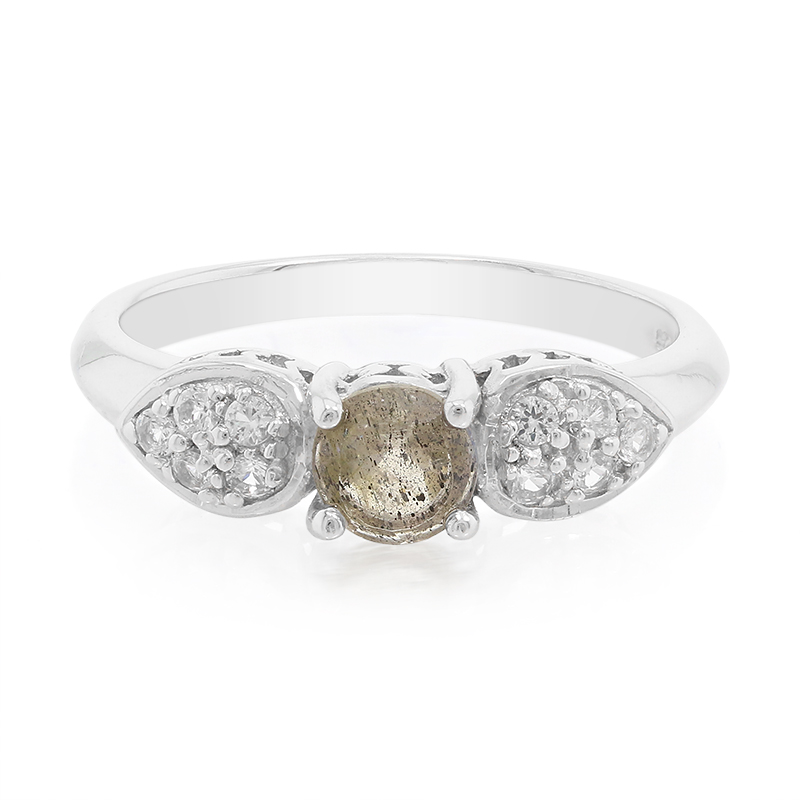 Spektrolith-Silberring