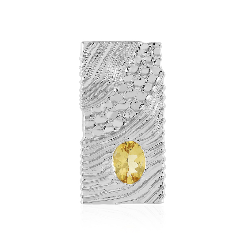 Gelber Beryll-Silberanhänger (SAELOCANA)