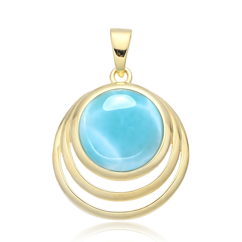 Larimar-Silberanhänger