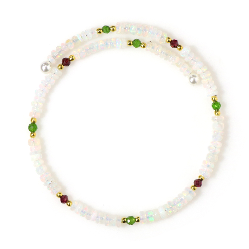 Edelstein-Stahlarmreif (Riya) Edelstein-Stahlarmreif (Riya)