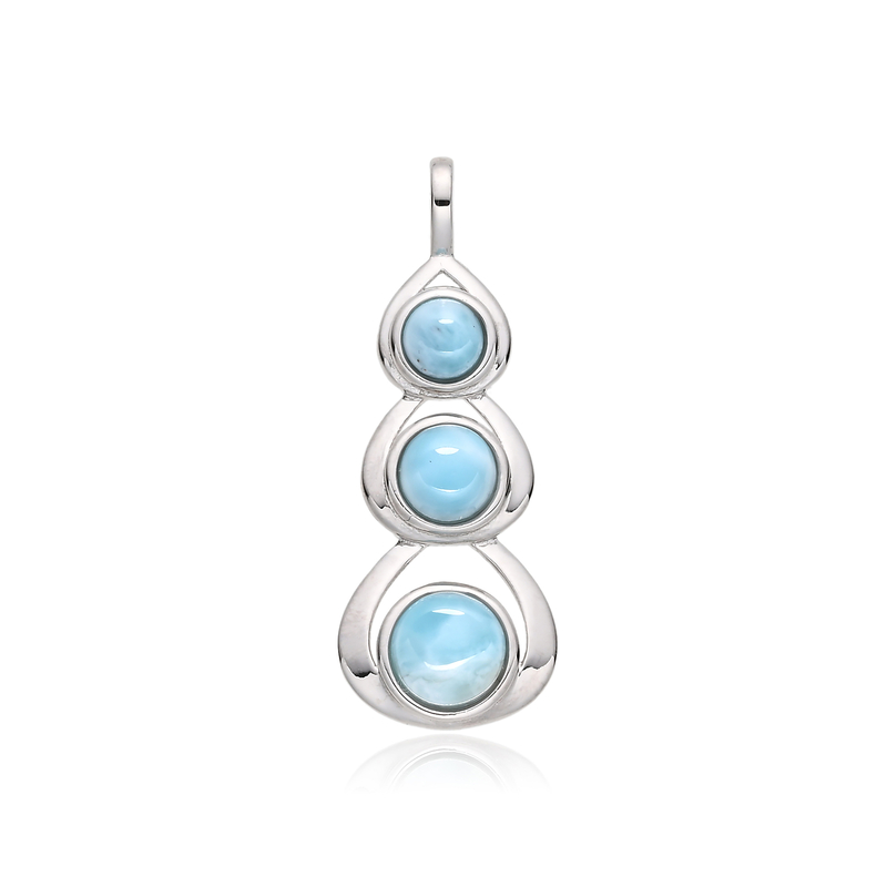 Larimar-Silberanhänger