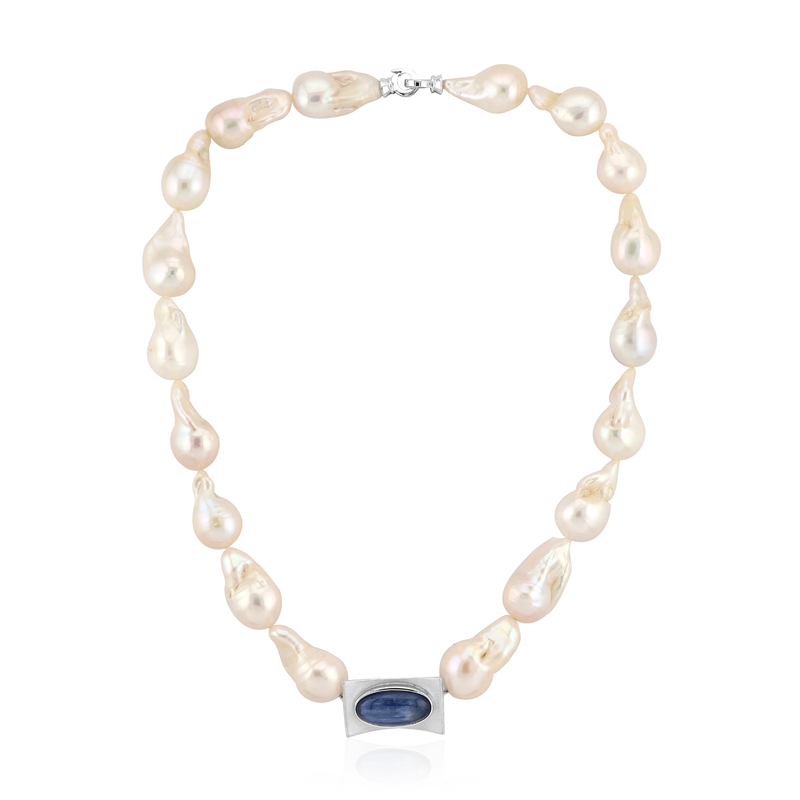 Kyanit-Silbercollier Kyanit-Silbercollier