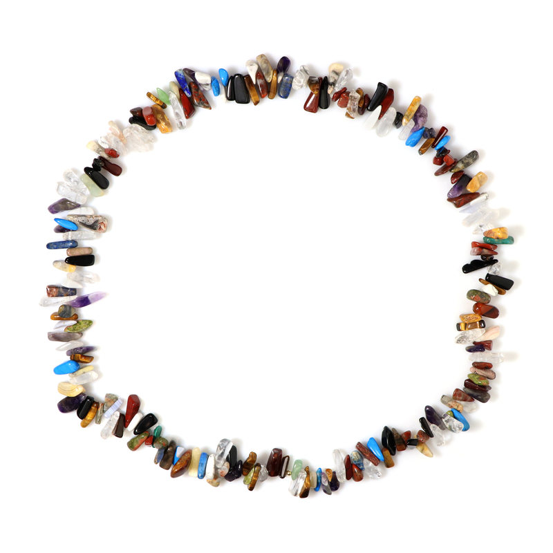 Edelstein-Silberhalskette