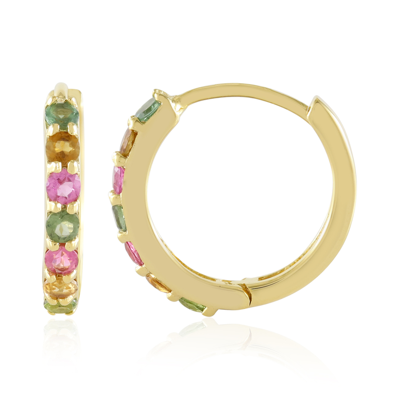 Turmalin-Silberohrringe Turmalin-Silberohrringe