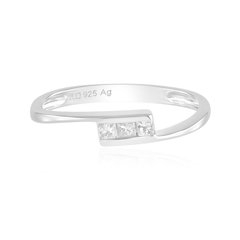 I3 (H) Diamant-Silberring