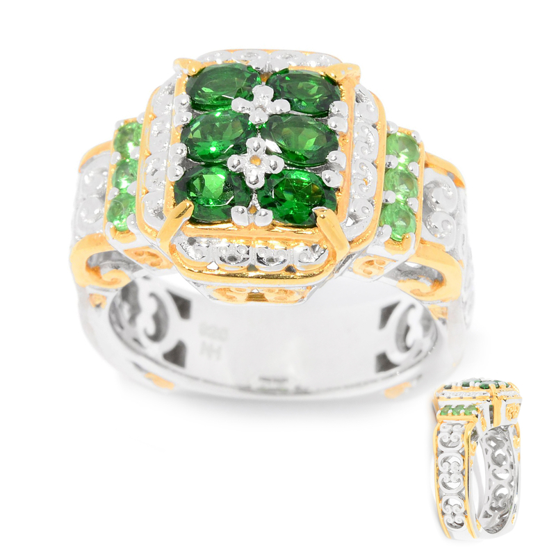 Tsavorit-Silberring (Gems en Vogue)