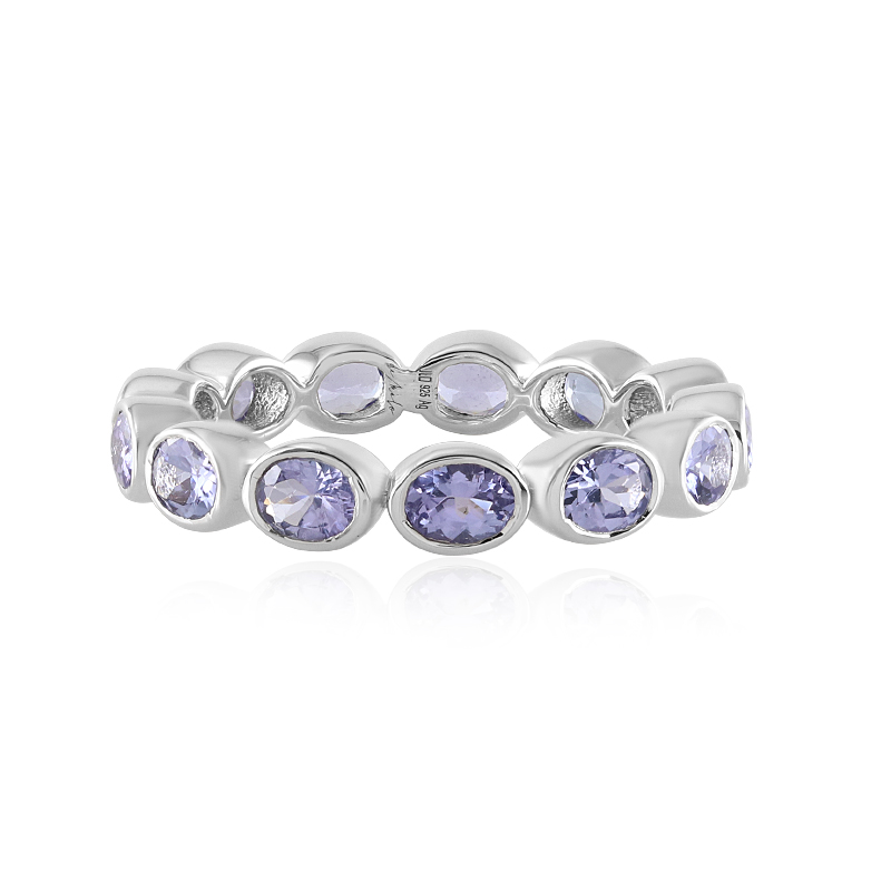 Tansanit-Silberring (de Melo)