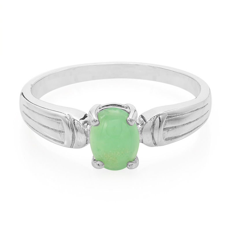 Kaiserlicher Chrysopras-Silberring