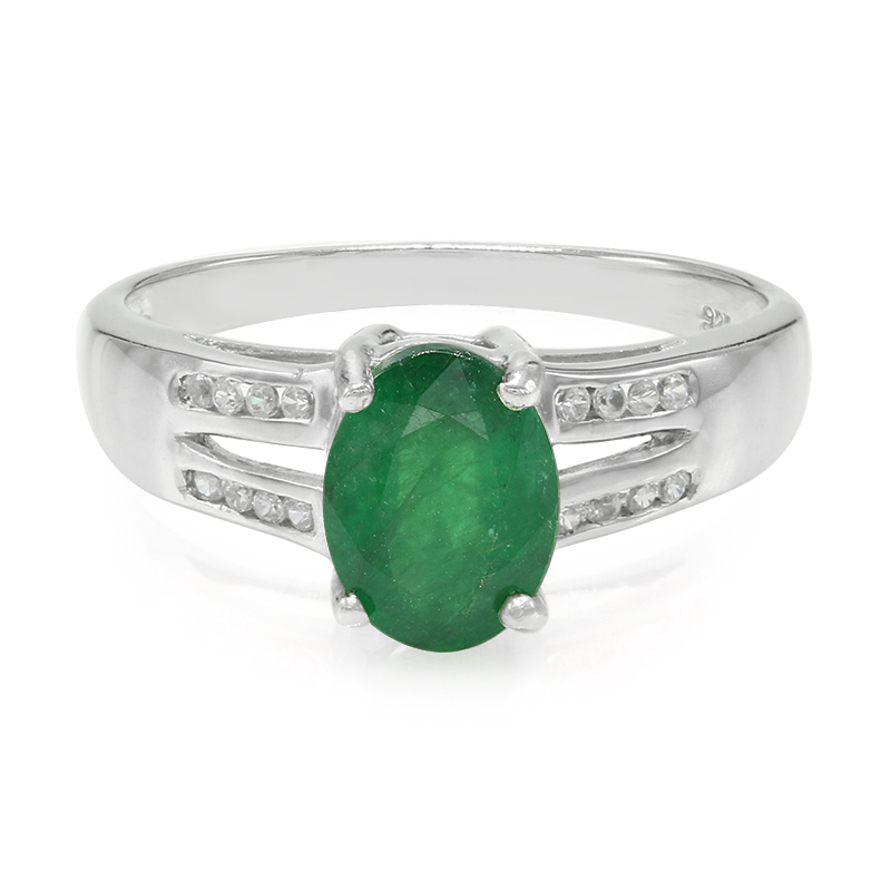 Bahia-Smaragd-Silberring Bahia-Smaragd-Silberring