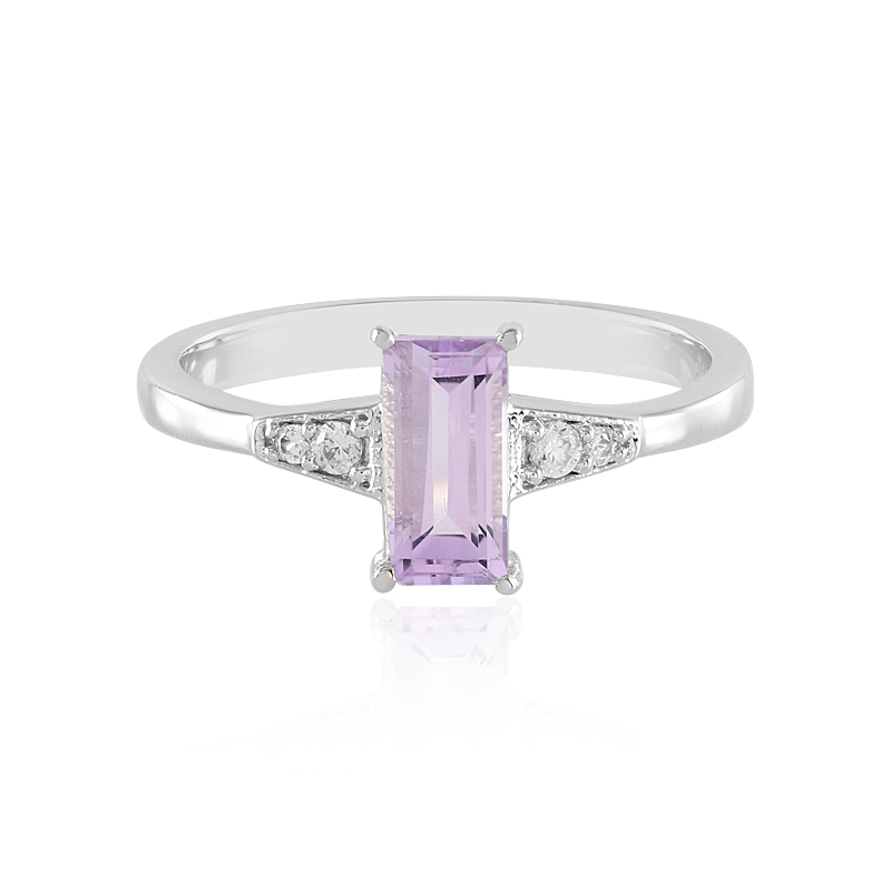 Lavendel-Amethyst-Silberring Lavendel-Amethyst-Silberring